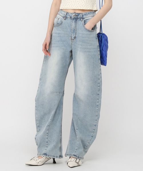 【再入荷】3.3 Field Trip/バレルデニムパンツ ライトブルー S ウィメンズボトムス ALAND エーランド 497197 韓国通販 ドットエスティ 【再入荷】3.3 Field Trip/バレルデニムパンツ ライトブルー S ウィメンズボトムス ALAND エーランド 497197 韓国通販 ドットエスティ