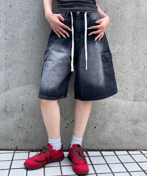 【再入荷】3.3 Field Trip/ロープハーフデニムパンツ シルバー M ウィメンズボトムス ALAND エーランド 497747 韓国通販 ドットエスティ 【再入荷】3.3 Field Trip/ロープハーフデニムパンツ シルバー M ウィメンズボトムス ALAND エーランド 497747 韓国通販 ドットエスティ