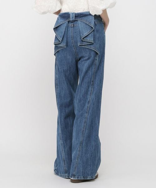 【再入荷】3.3 Field Trip/バックリボンデニムパンツ ライトブルー S ウィメンズボトムス ALAND エーランド 498712 韓国通販 ドットエスティ 【再入荷】3.3 Field Trip/バックリボンデニムパンツ ライトブルー S ウィメンズボトムス ALAND エーランド 498712 韓国通販 ドットエスティ