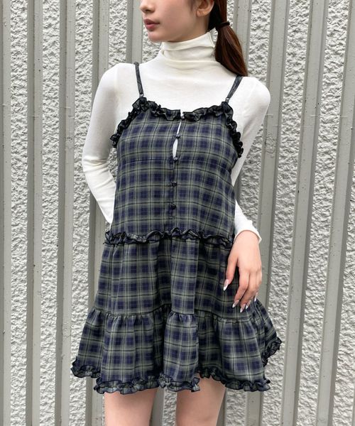 【新色追加】3.3 Field Trip/2wayフリルチェックキャミワンピース ネイビー FREE ウィメンズワンピ ALAND エーランド 575641 韓国通販 ドットエスティ 【新色追加】3.3 Field Trip/2wayフリルチェックキャミワンピース ネイビー FREE ウィメンズワンピ ALAND エーランド 575641 韓国通販 ドットエスティ