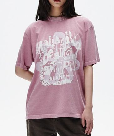 【mahagrid】25SS★ FLOWER STAR PIGMENT TEE FLOWER STAR PIGMENT TEE - mahagrid | 60% - Asian Fashion