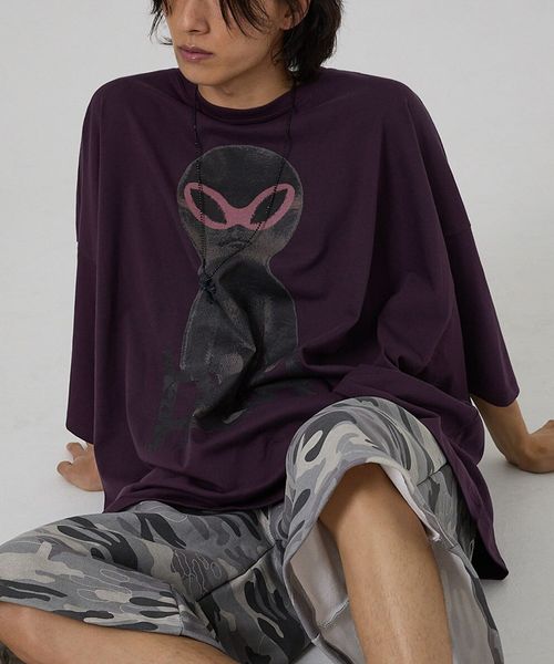 【UNISEX】HOODHOOD/AlienOverfit T パープル M ユニインナー ALAND エーランド 581354 韓国通販 ドットエスティ 【UNISEX】HOODHOOD/AlienOverfit T パープル M ユニインナー ALAND エーランド 581354 韓国通販 ドットエスティ