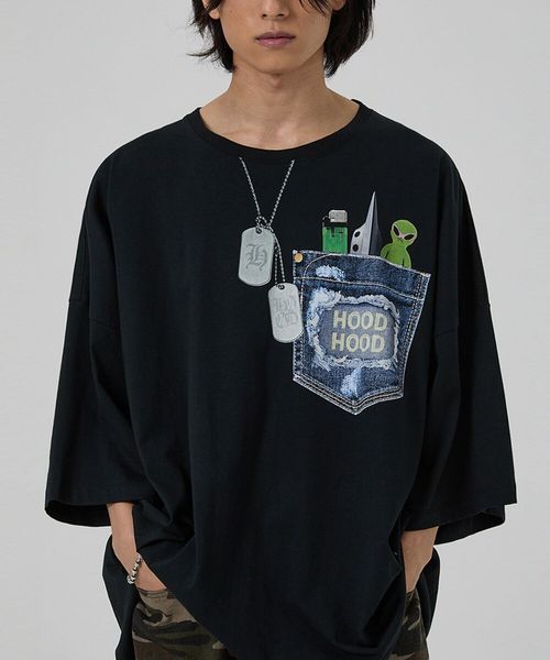 【UNISEX】HOODHOOD/フェイクポケットT シルバー M ユニインナー ALAND エーランド 581360 韓国通販 ドットエスティ 【UNISEX】HOODHOOD/フェイクポケットT シルバー M ユニインナー ALAND エーランド 581360 韓国通販 ドットエスティ