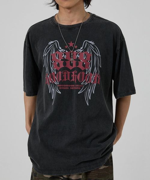 【UNISEX】HOODHOOD/888 Angel T シルバー S ユニインナー ALAND エーランド 581363 韓国通販 ドットエスティ 【UNISEX】HOODHOOD/888 Angel T シルバー S ユニインナー ALAND エーランド 581363 韓国通販 ドットエスティ
