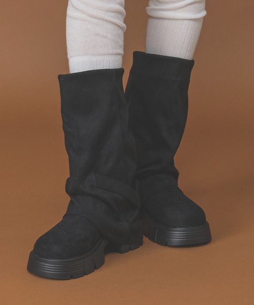 3.3 Field Trip／ベルトカバーブーツ ホワイト L ウィメンズグッズ ALAND エーランド 581880 韓国通販 ドットエスティ