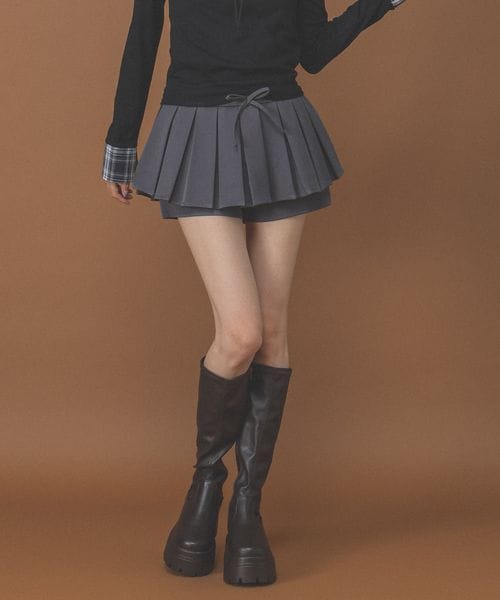 3.3 Field Trip/プリーツスカパン グレー FREE ウィメンズボトムス ALAND エーランド 586618 韓国通販 ドットエスティ 3.3 Field Trip/プリーツスカパン グレー FREE ウィメンズボトムス ALAND エーランド 586618 韓国通販 ドットエスティ