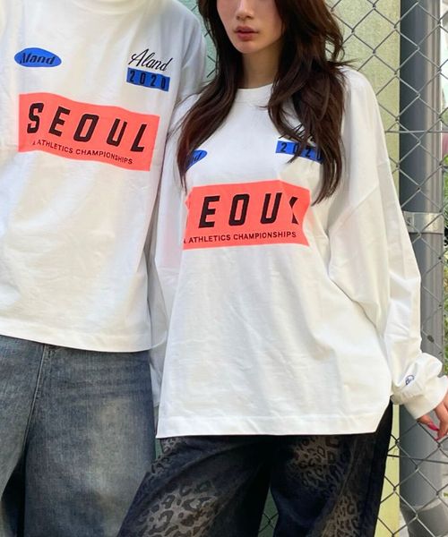 【UNISEX】ALAND/アソートプリントロンT ホワイト L ALグッズ ALAND エーランド 587773 韓国通販 ドットエスティ 【UNISEX】ALAND/アソートプリントロンT ホワイト L ALグッズ ALAND エーランド 587773 韓国通販 ドットエスティ