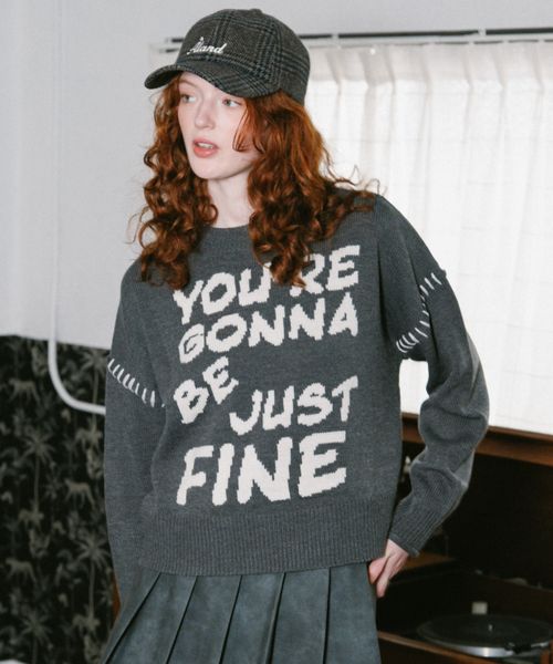 3.3 Field Trip/ロゴクラフトニット グレー FREE ウィメンズインナー ALAND エーランド 595384 韓国通販 ドットエスティ 3.3 Field Trip/ロゴクラフトニット グレー FREE ウィメンズインナー ALAND エーランド 595384 韓国通販 ドットエスティ