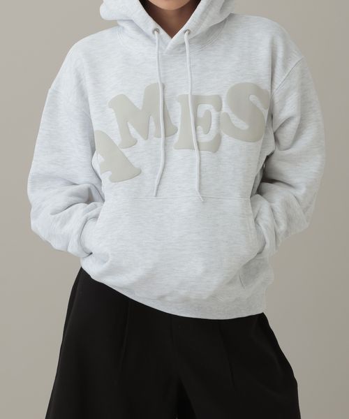 【UNISEX】AMES WORLDWIDE /BIG TYPOフーディー グレー L ユニインナー ALAND エーランド 596373 韓国通販 ドットエスティ 【UNISEX】AMES WORLDWIDE /BIG TYPOフーディー グレー L ユニインナー ALAND エーランド 596373 韓国通販 ドットエスティ
