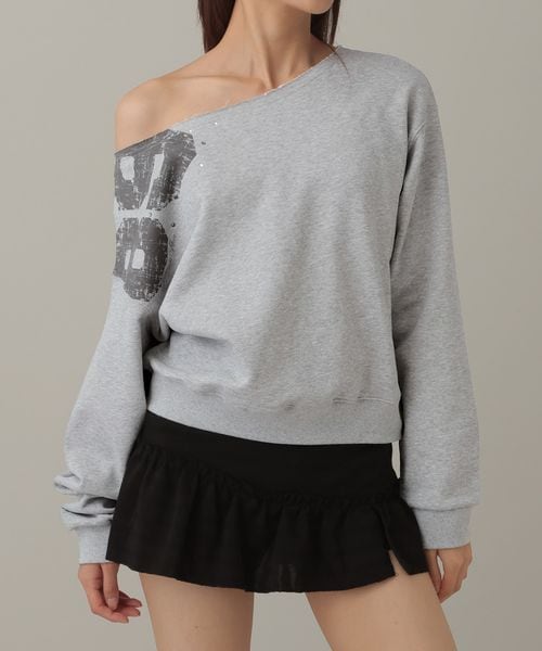 Midnight Move／CROP 89プルオーバー グレー FREE ウィメンズインナー ALAND エーランド ミッドナイトムーブ 599115 韓国通販 ドットエスティ