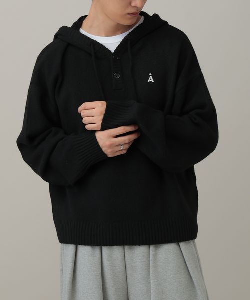 新色・一部サイズ予約【UNISEX】ALAND/Aロゴニットフーディー シルバー S ALグッズ ALAND エーランド 599177 韓国通販 ドットエスティ 新色・一部サイズ予約【UNISEX】ALAND/Aロゴニットフーディー シルバー S ALグッズ ALAND エーランド 599177 韓国通販 ドットエスティ