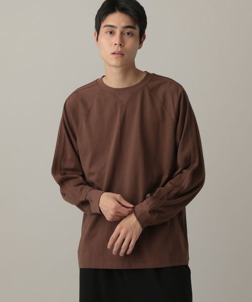 LAND MUSEUM/サイドラインロンT ライトベージュ L メンズインナー ALAND エーランド 600160 韓国通販 ドットエスティ LAND MUSEUM/サイドラインロンT ライトベージュ L メンズインナー ALAND エーランド 600160 韓国通販 ドットエスティ