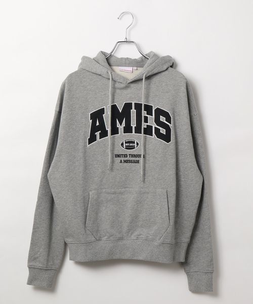 AMES WORLDWIDE/ベーシックアップリケフーディー グレー S ユニインナー ALAND エーランド 601466 韓国通販 ドットエスティ AMES WORLDWIDE/ベーシックアップリケフーディー グレー S ユニインナー ALAND エーランド 601466 韓国通販 ドットエスティ