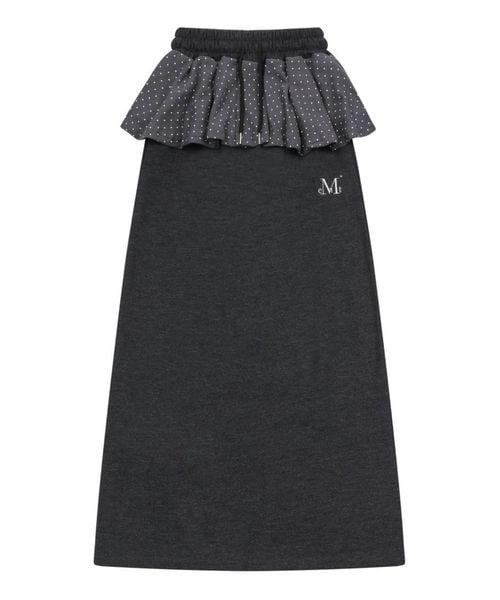 MUCENT/ドットレイヤードスカート チャコールグレー FREE ウィメンズボトムス ALAND エーランド 608646 韓国通販 ドットエスティ MUCENT/ドットレイヤードスカート チャコールグレー FREE ウィメンズボトムス ALAND エーランド 608646 韓国通販 ドットエスティ