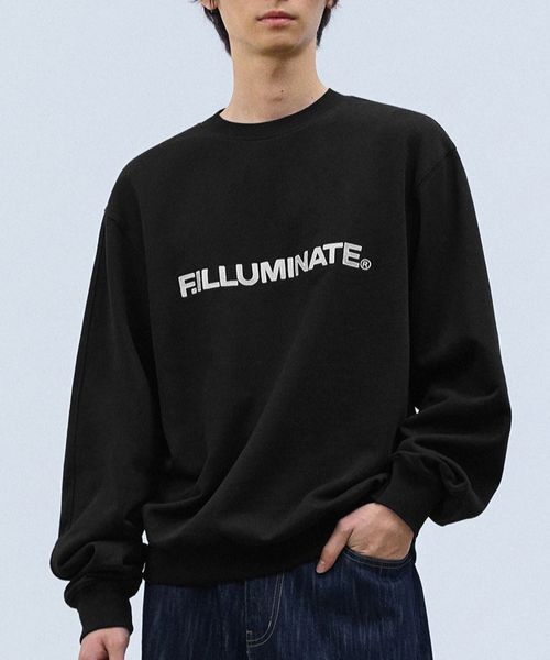 【UNISEX】Filluminate／Authentic ロゴプルオーバー シルバー M メンズインナー ALAND エーランド 608790 韓国通販 ドットエスティ