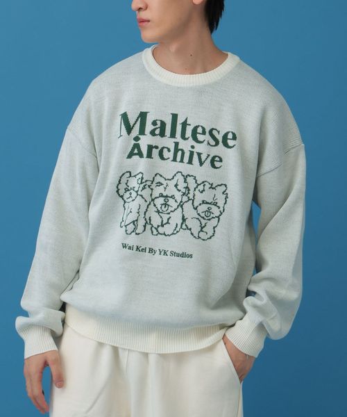 【UNISEX】Wai Kei×ALAND/Amaltese ニット ベージュ L ユニインナー ALAND エーランド 611141 韓国通販 ドットエスティ 【UNISEX】Wai Kei×ALAND/Amaltese ニット ベージュ L ユニインナー ALAND エーランド 611141 韓国通販 ドットエスティ