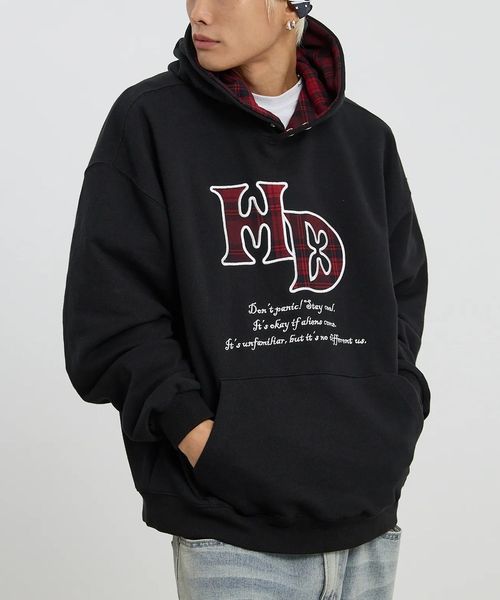 【UNISEX】HOODHOOD/チェックアップリケフード シルバー M ユニインナー ALAND エーランド 613069 韓国通販 ドットエスティ 【UNISEX】HOODHOOD/チェックアップリケフード シルバー M ユニインナー ALAND エーランド 613069 韓国通販 ドットエスティ