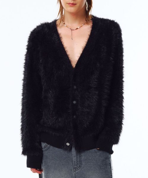 【UNISEX】PHOS333／Hairy カーディガン シルバー L メンズインナー ALAND エーランド 626986 韓国通販 ドットエスティ