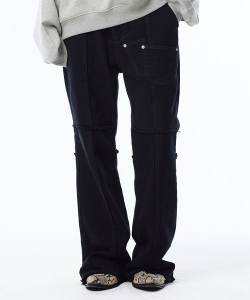 【UNISEX】PHOS333／ダブルポケットパンツ シルバー M メンズボトムス ALAND エーランド 627000 韓国通販 ドットエスティ