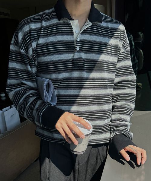 【UNISEX】ASCLO/マルチボーダーカラーTシャツ シルバー FREE メンズインナー ALAND エーランド 635560 韓国通販 ドットエスティ 【UNISEX】ASCLO/マルチボーダーカラーTシャツ シルバー FREE メンズインナー ALAND エーランド 635560 韓国通販 ドットエスティ