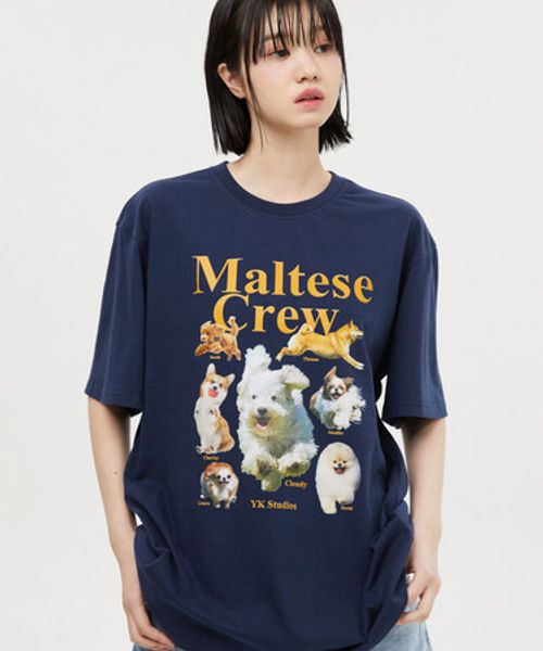 【UNISEX】Wai Kei/MalteseCrew Tシャツ ネイビー L ユニインナー ALAND エーランド 907770 韓国通販 ドットエスティ 【UNISEX】Wai Kei/MalteseCrew Tシャツ ネイビー L ユニインナー ALAND エーランド 907770 韓国通販 ドットエスティ