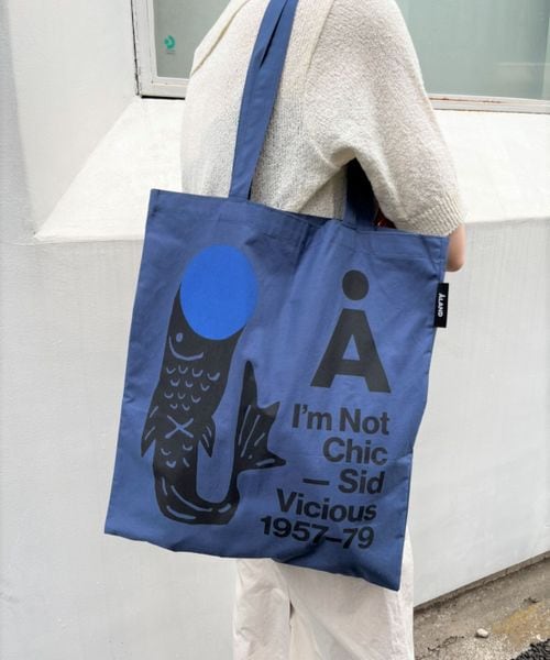 ALAND/NEW FISH ECO BAG ネイビー FREE ALグッズ ALAND エーランド 919666 韓国通販 ドットエスティ ALAND/NEW FISH ECO BAG ネイビー FREE ALグッズ ALAND エーランド 919666 韓国通販 ドットエスティ