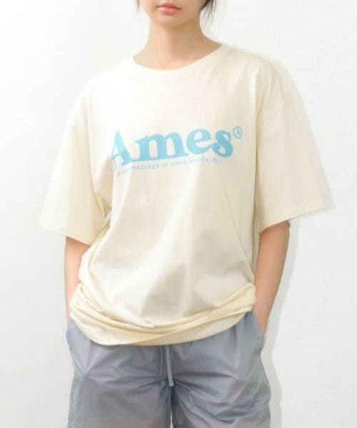 新色追加【UNISEX】AMES WORLDWIDE/ベーシックロゴT ベージュ S ユニインナー ALAND エーランド 966111 韓国通販 ドットエスティ 新色追加【UNISEX】AMES WORLDWIDE/ベーシックロゴT ベージュ S ユニインナー ALAND エーランド 966111 韓国通販 ドットエスティ