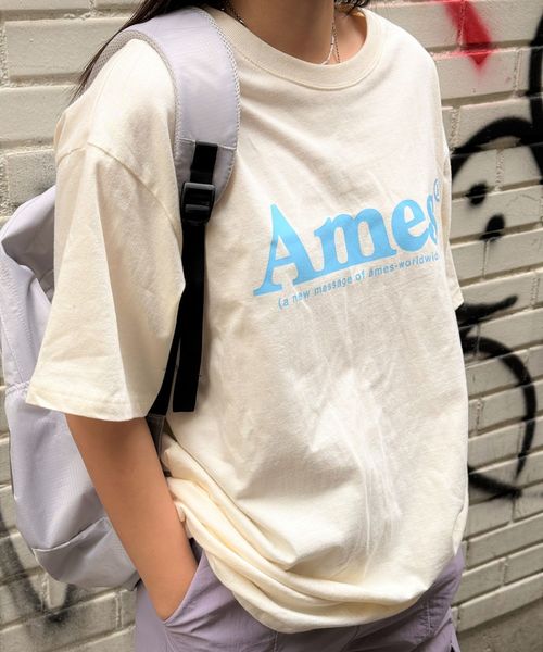 【UNISEX】AMES WORLDWIDE/ベーシックロゴT ベージュ S ユニインナー ALAND エーランド 966111 韓国通販 ドットエスティ 【UNISEX】AMES WORLDWIDE/ベーシックロゴT ベージュ S ユニインナー ALAND エーランド 966111 韓国通販 ドットエスティ