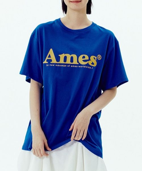 新色追加【UNISEX】AMES WORLDWIDE/ベーシックロゴT ライトブルー S ユニインナー ALAND エーランド 966111 韓国通販 ドットエスティ 新色追加【UNISEX】AMES WORLDWIDE/ベーシックロゴT ライトブルー S ユニインナー ALAND エーランド 966111 韓国通販 ドットエスティ