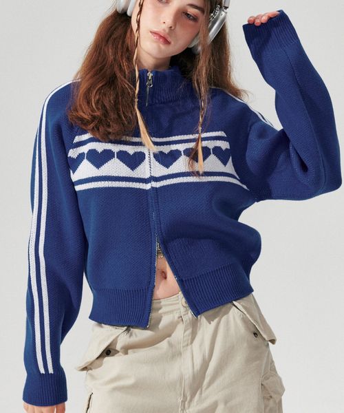 ALAND WONDER VISITOR ハートトラックニットZIP 韓国