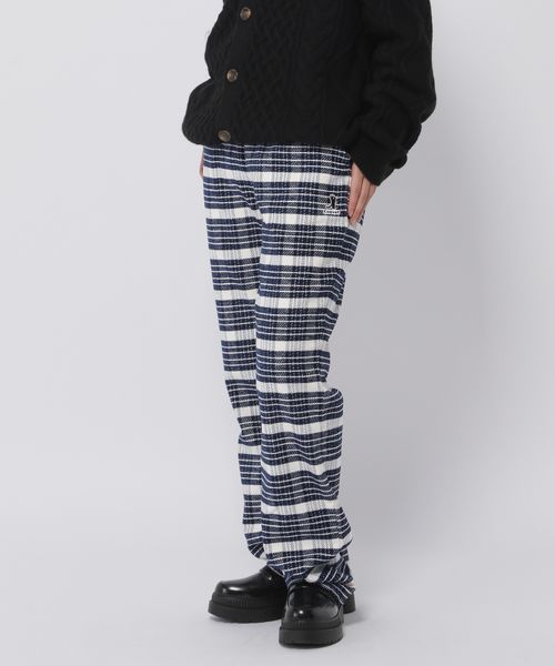 COQUET STUDIO/チェックワイドパンツ ネイビー M ユニボトムス ALAND エーランド 984093 韓国通販 ドットエスティ COQUET STUDIO/チェックワイドパンツ ネイビー M ユニボトムス ALAND エーランド 984093 韓国通販 ドットエスティ