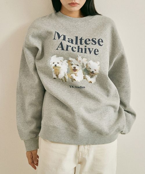 【UNISEX】Wai Kei/Malteseクループルオーバー(ウラケ) グレー L ユニインナー ALAND エーランド 986900 韓国通販 ドットエスティ 【UNISEX】Wai Kei/Malteseクループルオーバー(ウラケ) グレー L ユニインナー ALAND エーランド 986900 韓国通販 ドットエスティ