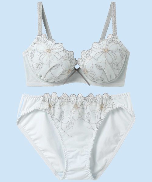 AMPHI 【アンフィ】ブラジャー ショーツセット/BCC231 ライトグレー 32インチ インティメイト アンフィ 253739 and ST アンドエスティ(旧ドットエスティ) AMPHI 【アンフィ】ブラジャー ショーツセット/BCC231 ライトグレー 32インチ インティメイト アンフィ 253739 and ST アンドエスティ(旧ドットエスティ)