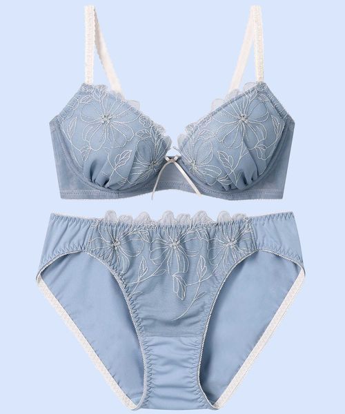 AMPHI 【アンフィ】ブラジャー ショーツセット/BCC231 ブルー インティメイト アンフィ 253739 and ST アンドエスティ(旧ドットエスティ) AMPHI 【アンフィ】ブラジャー ショーツセット/BCC231 ブルー インティメイト アンフィ 253739 and ST アンドエスティ(旧ドットエスティ)