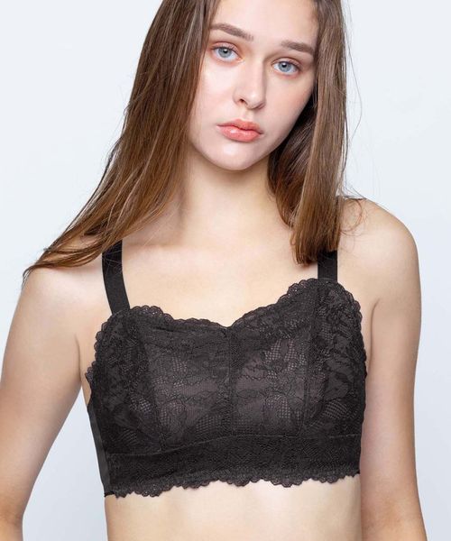 AMPHI 【アンフィ】ナイトアップブラ レーシィ ノンワイヤーブラ/LWF164 ブラック インティメイト アンフィ 304188 and ST アンドエスティ（旧ドットエスティ）