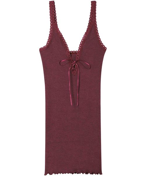 AMPHI 【アンフィ】あったかインナー キャミソール/UWF160 レッド インティメイト アンフィ 622411 and ST アンドエスティ（旧ドットエスティ）