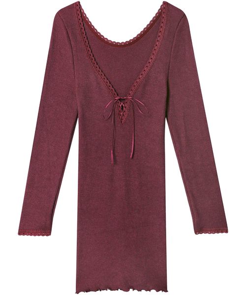 AMPHI 【アンフィ】あったかインナー ９分袖/UWF360 レッド インティメイト アンフィ 622412 and ST アンドエスティ（旧ドットエスティ）