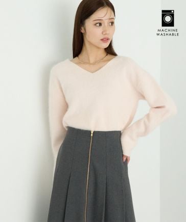 希少 美品 殴りつけ MM6 上質 デザイン ウール カーディガンVネック 