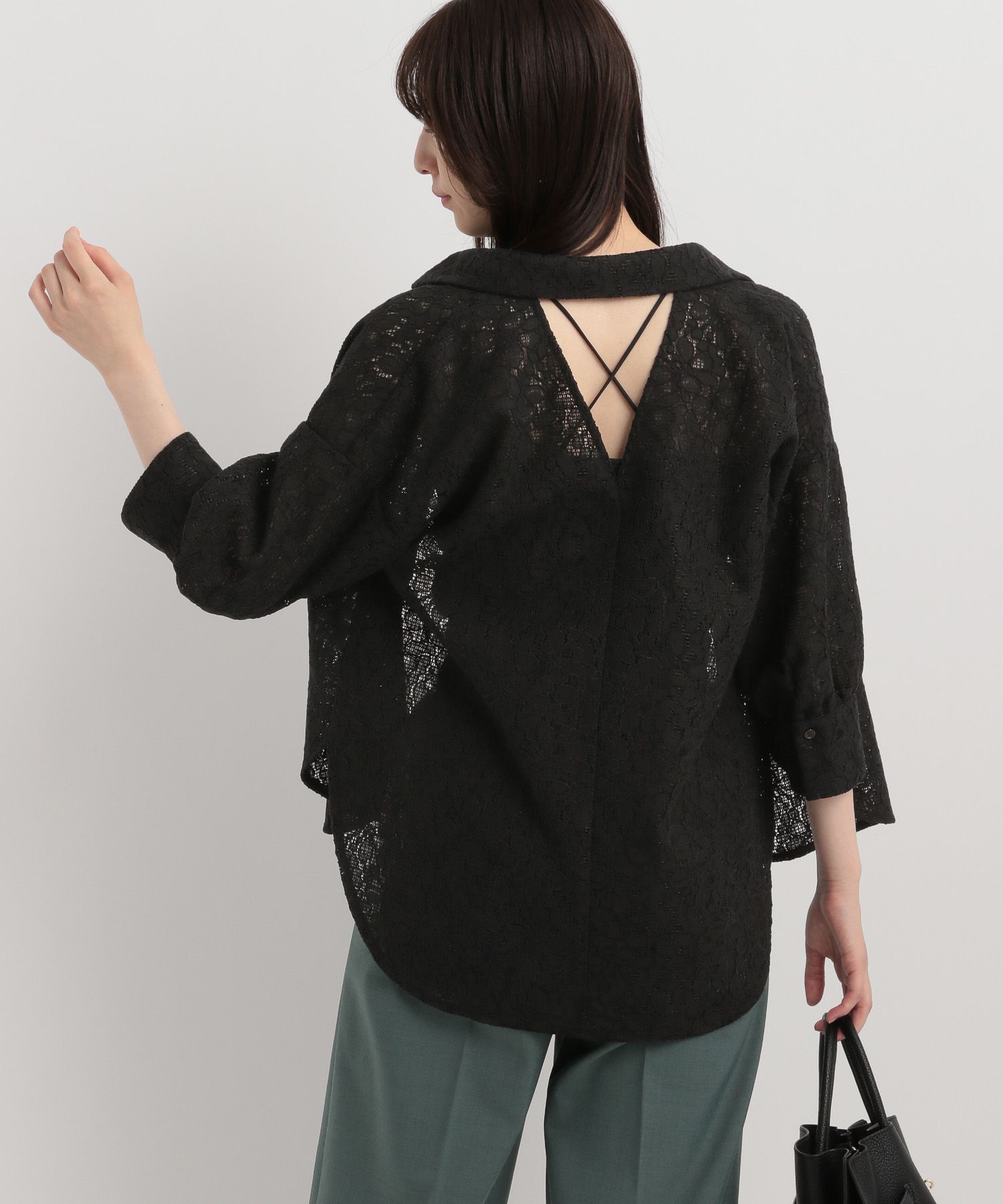 ☆未使用☆[598]NINEレースチュニック