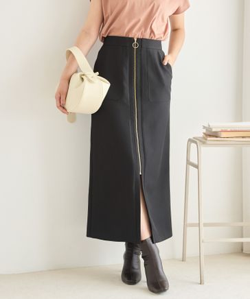 スカート mirue Gramicci｜ウール ロングスカート WOOL PANELED SKIRT