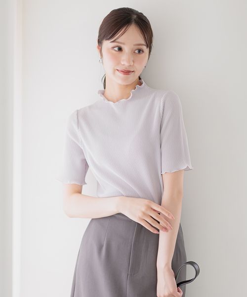 Andemiu 【WEB限定】サマープリーツカットソー半袖 グレー FREE ウィメンズインナー アンデミュウ 192268 and ST アンドエスティ(旧ドットエスティ) Andemiu 【WEB限定】サマープリーツカットソー半袖 グレー FREE ウィメンズインナー アンデミュウ 192268 and ST アンドエスティ(旧ドットエスティ)