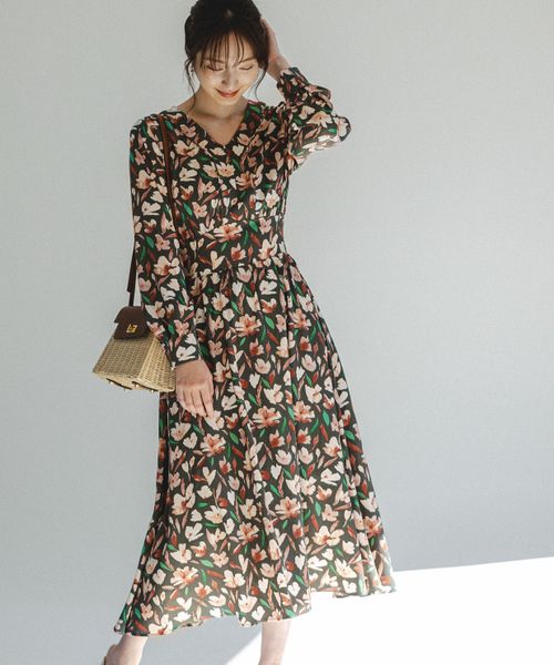 先行予約 Web限定 ハナガラワンピース 公式 アンデミュウ Andemiu 通販