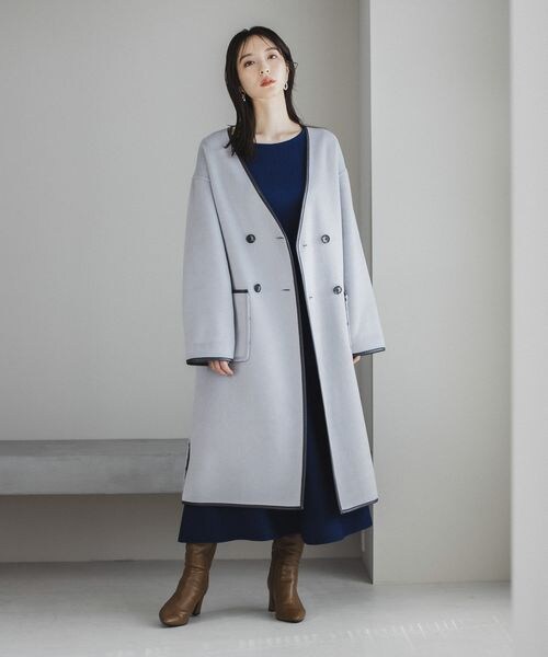 海外正規品 ロングコート ワンピース コート ブロックチェック 新品未使用 ジャケット アウター Rha Or Jp