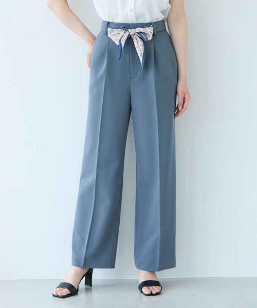Andemiu 【追加予約】スカーフベルトツキストレートパンツ グリーン S ウィメンズボトムス_AM アンデミュウ 494248 and ST アンドエスティ(旧ドットエスティ) Andemiu 【追加予約】スカーフベルトツキストレートパンツ グリーン S ウィメンズボトムス_AM アンデミュウ 494248 and ST アンドエスティ(旧ドットエスティ)