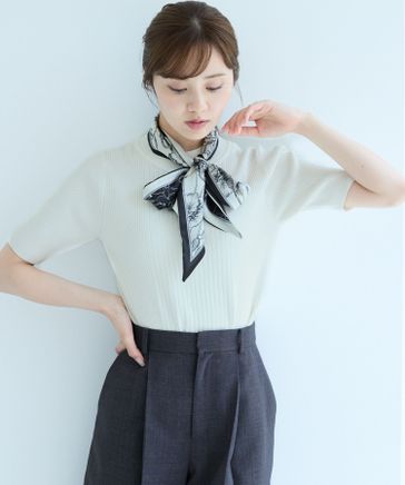 楽天市場】【SALE／37%OFF】スカーフツキニット Andemiu