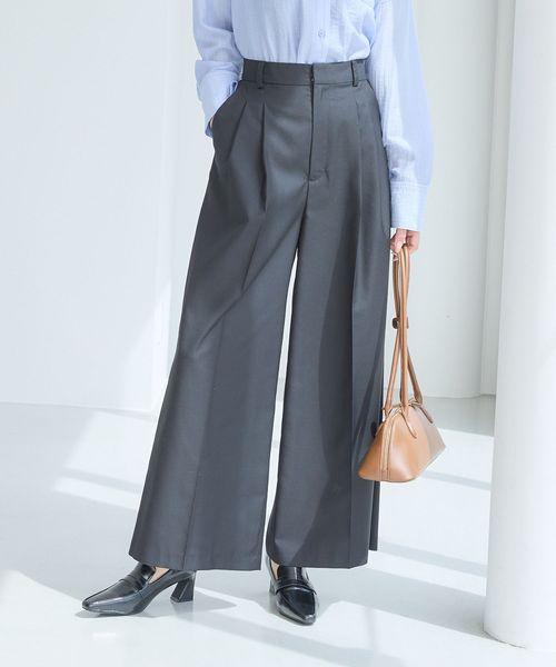 Andemiu タックワイドパンツ ブラック S ウィメンズボトムス アンデミュウ 579804 and ST アンドエスティ(旧ドットエスティ) Andemiu タックワイドパンツ ブラック S ウィメンズボトムス アンデミュウ 579804 and ST アンドエスティ(旧ドットエスティ)