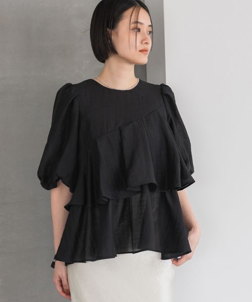 apart by lowrys 【再入荷】アシメペプラムブラウス ブラック FREE ウィメンズインナー アパートバイローリーズ 119579 and ST アンドエスティ(旧ドットエスティ) apart by lowrys 【再入荷】アシメペプラムブラウス ブラック FREE ウィメンズインナー アパートバイローリーズ 119579 and ST アンドエスティ(旧ドットエスティ)