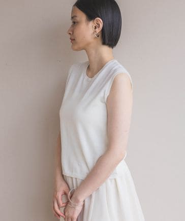 ☆未使用品【23区 lab.】モヘヤリリヤーン ノースリーブ ニット