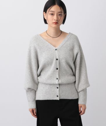 ウエストシェイプVネックカーディガン | [公式]アパートバイ （A