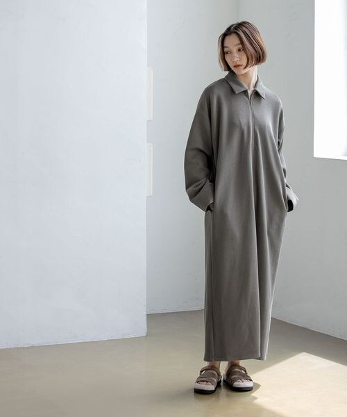 E Rm サカリバハーフジップワンピース 公式 アパートバイローリーズ Apart By Lowrys 通販